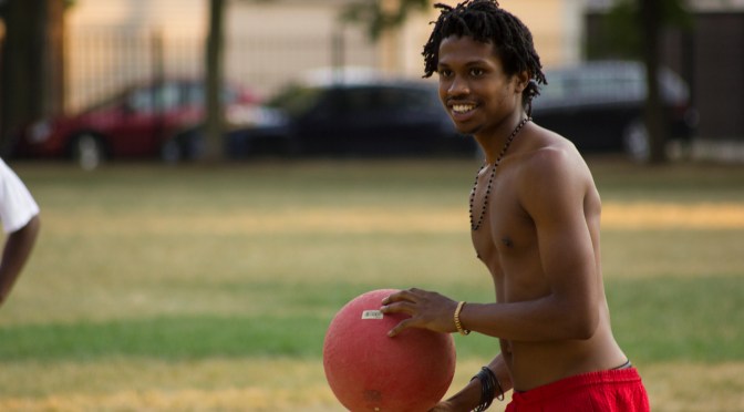 Raury Plays Kickball with Fans in Chicago