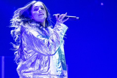 Tate McRae performs at the iHeartRadio Jingle Ball